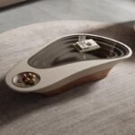 Tavolinë kafeje për dhomën e ndenjes, shtëpinë, dritë, luks, ndjenjë të lartë (140x80)