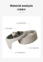 Set Modern Minimalist Shumëfunksional Kombinim Tavoline Kafeje (70x80cm) - Image 2