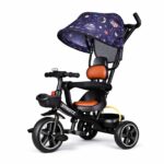 🚲👶 Triçikletë për Fëmijë 4-në-1 me Dorezë për Prind, Tendë Dielli dhe Rrota të Qëndrueshme (1-5 Vjeç)