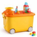 🧠🧸 Lodër Inteligjente për Fëmijë - Kuti me Rrota & Blloqe Ndërtimi