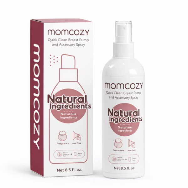 Momcozy Quick Clean Spray - Sprej Natyral për Pastrim të Shpejtë të Pompës së Gjirit dhe Aksesorëve
