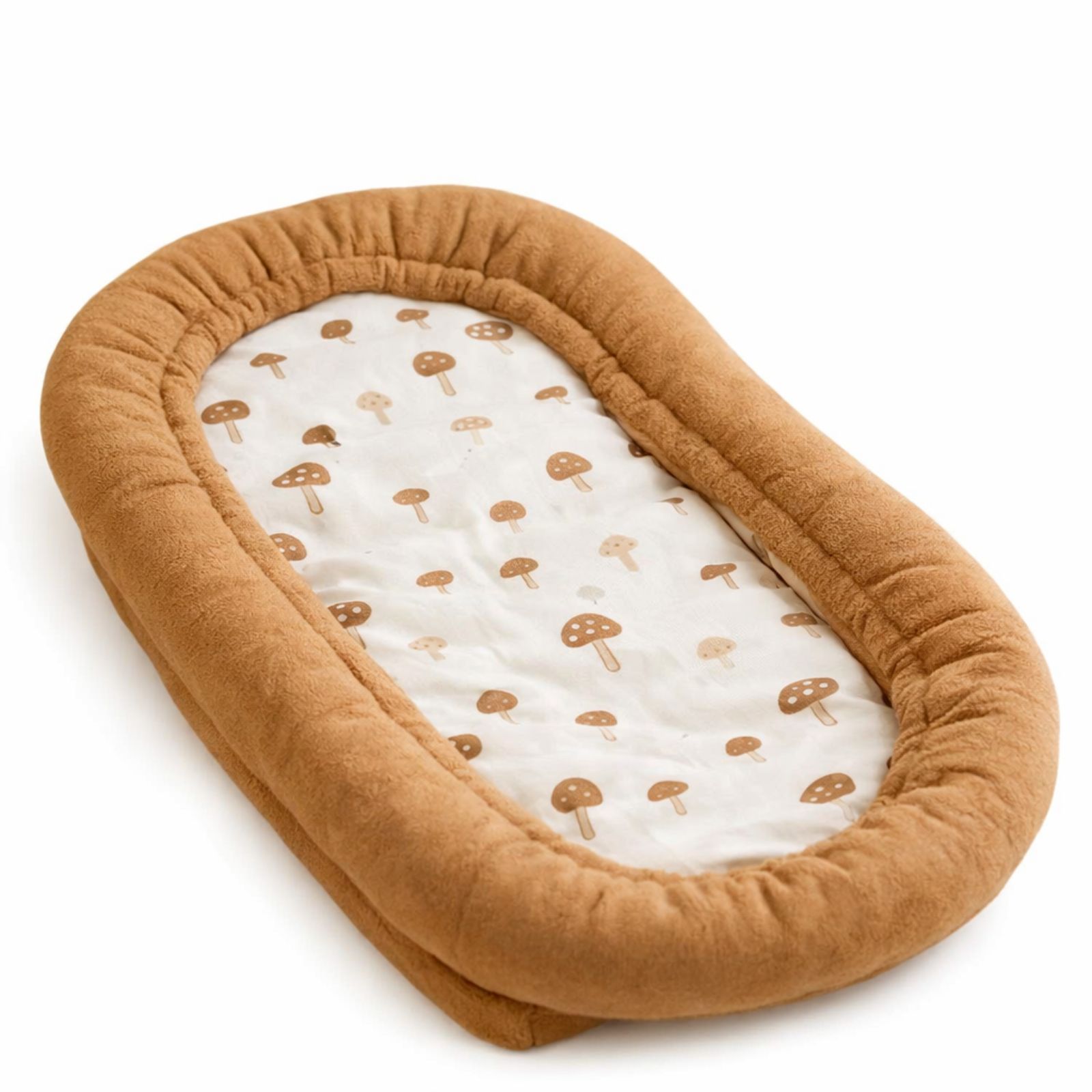 Kitra Store Product Feature Image - 2026-02-06T142517.370 🧸 Shtrat Rehatie për Beba Ngjyrë Kafe me Dizajn Ariushësh - Figura 1