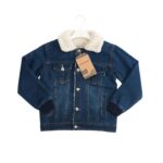 Xhaketë Xhinsi Unisex me Jakë Peliçe - Stil Klasik & Ngrohtësi 👌✨