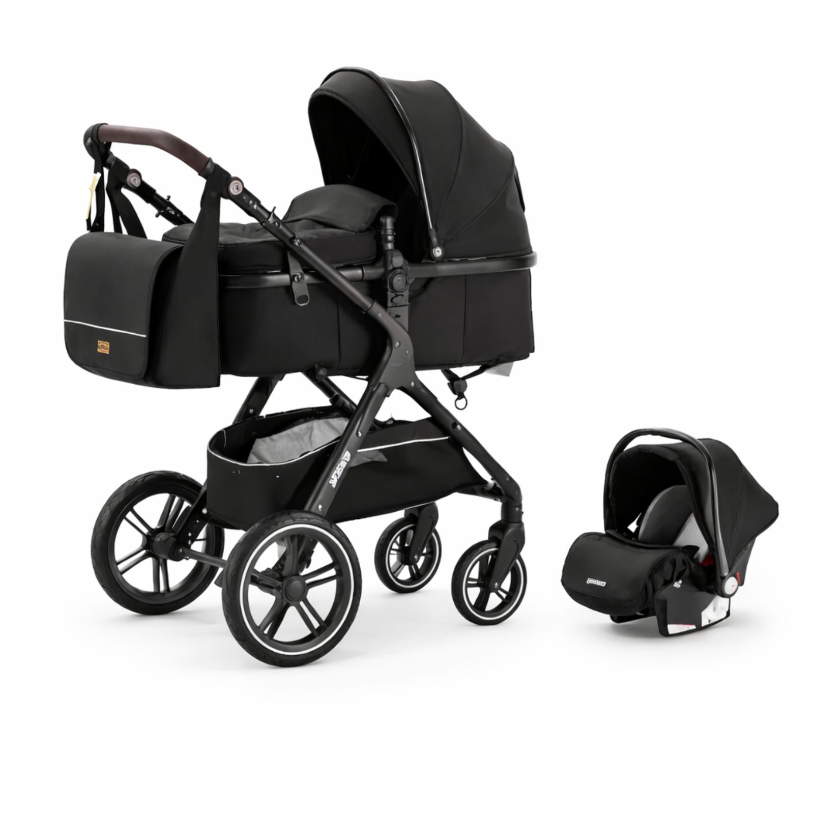 Kitra Store Product Feature Image - 2026-02-08T201922.575 Set Karrocë & Maksikozë Lëkurë - Elegancë, Siguri dhe Komfort Maksimal - Figura 1