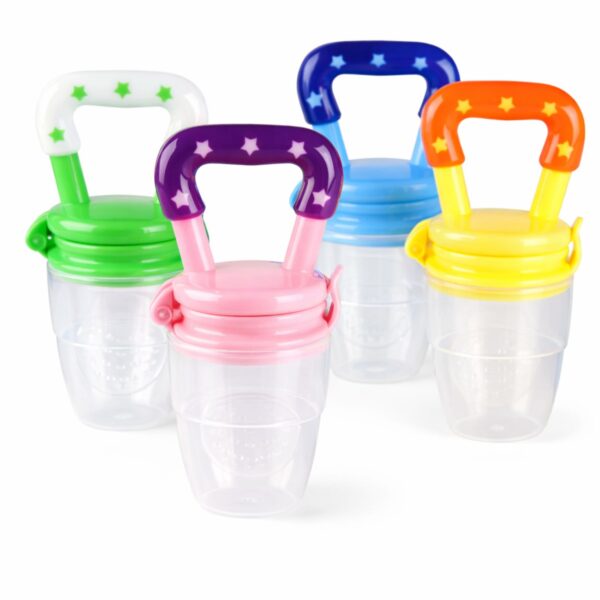 Meme për Fruta 4 Ngjyrëshe me Rrjedhë të Ndryshueshme për Fëmijë 0-2 Vjeç