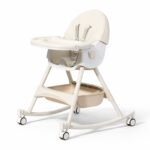 🍽️ Tavolinë Ushqimi për Bebë 4-në-1 - Dizajn Modern Skandinav (The Littles)