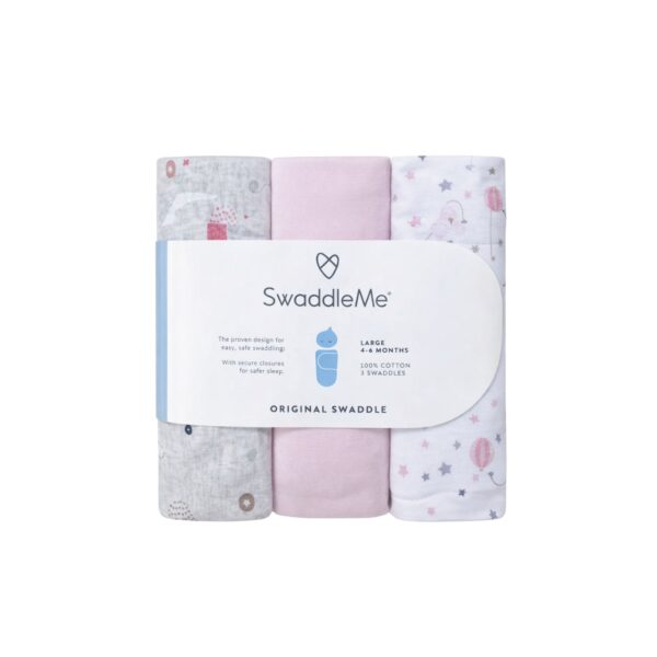 🤍 SwaddleMe - Mbështjellës Origjinal për Foshnje (4-6 muaj)