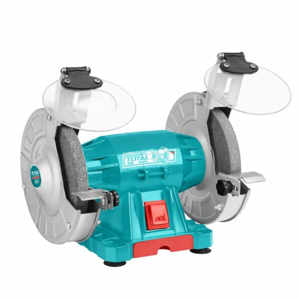 TOTAL Bench Grinder 150W Makinë Mprehëse me Dy Disqe Gërryese 150m për Punëtorinë dhe Shtëpinë