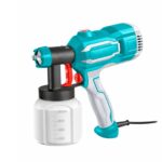 TOTAL Paint Spray Gun 450W – Pistoletë elektrike për bojë me rezervuar 800ml dhe rregullim të formës së spërkatjes