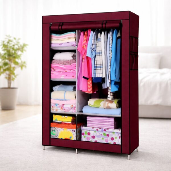 👗🧥 Portable Wardrobe Cloth Organizer - Me Përmasa të Bollshme & Organizim Maksimal