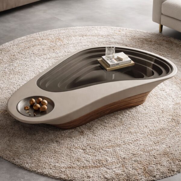 Tavolinë kafeje për dhomën e ndenjes, shtëpinë, dritë, luks, ndjenjë të lartë (140x80)