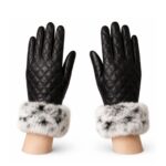 Elegancë Dimërore – Doreza Lëkure me Prekje Luksoze