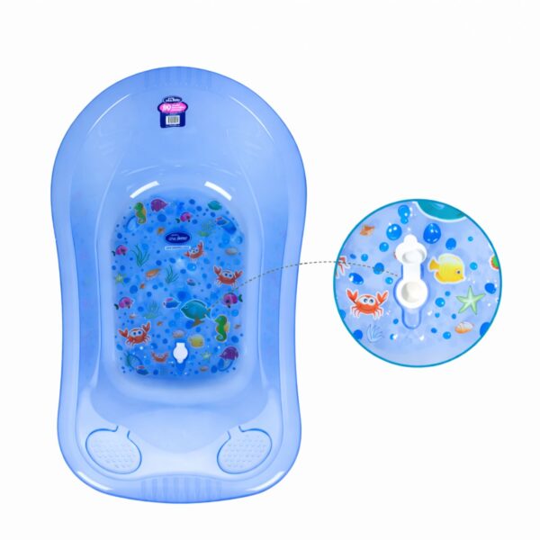 Vaskë bebesh me modele me kullim transparent