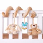 Lodër Spirale prej Pelushi për Karrocë dhe Shtrat Bebesh