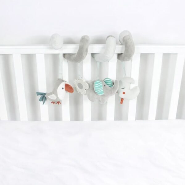 🧸 Mbështjellëse Spirale Pelushi për Karrocë, Shtrat & Auto-karrikë