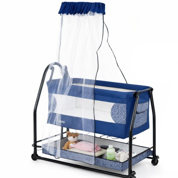 🛏️ Babybeshik Citir me Rrjetë Kundër Mushkonjave