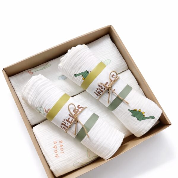 🍼 Hyram Muslin për Bebe - Butësi Natyrale & Përdorim i Shumëfishtë