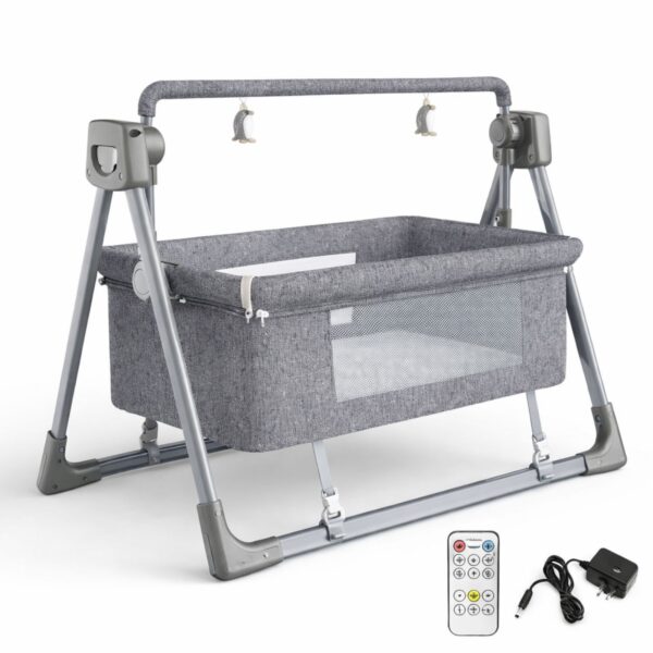 Lëkundje Portative për Bebe me Kornizë Çeliku