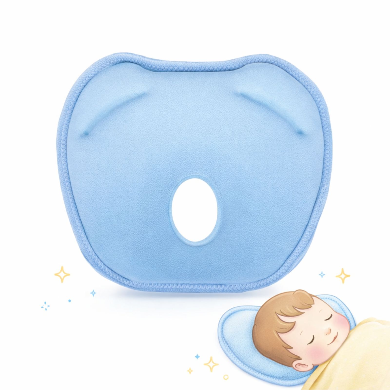 Kitra Store Product Image Clean (97) 👶 Jastëk për Formësimin e Kokës së Foshnjës - Figura 1