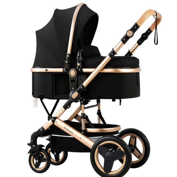 🖤 Karrocë Premium për Fëmijë - Elegancë, Siguri & Komfort Maksimal