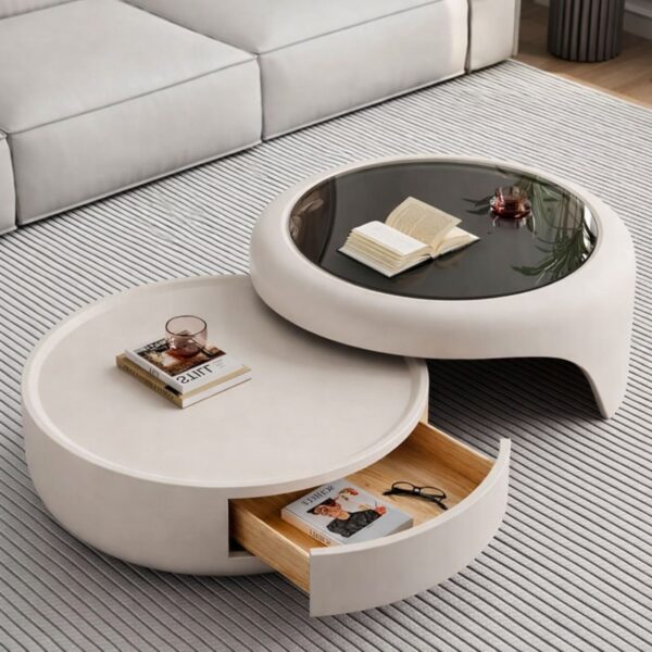 Set Modern Minimalist Shumëfunksional Kombinim Tavoline Kafeje (70x80cm)