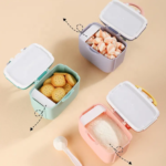 Kuti për Qumësht Pluhur 450ml në Tre Ngjyra Eko-miqësore dhe Praktike - Figura 2