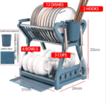 Raft Organizues për Enët e Kuzhinës me Dy Nivele - Image 7