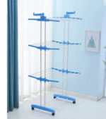 Raft për tharjen e rrobave me 4 nivele të palosshme me shirit të zgjatur të sipërm