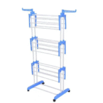 Raft për tharjen e rrobave me 4 nivele të palosshme me shirit të zgjatur të sipërm - Image 2