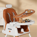 Karrige e Lartë për Ushqimin e Fëmijëve - Shumëfunksionale & e Palosshme - Figura 4