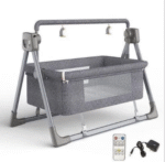 Lëkundje portative me kornizë çeliku për beben e porsalindur