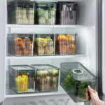 Kutia e Madhe për Ruajtjen e Ushqimit me Dorezë