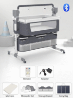 🛏️ Baby Beshik Elektrik me Bluetooth - Figura 2