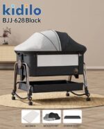 🛏️ DJEP PËR BEBE - PREMIUM KIDILO BJJ-628 (BLACK) - Figura 4