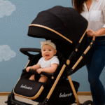 Karrocë praktike dhe elegante për shëtitje komode me bebe