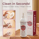 Momcozy Quick Clean Spray - Sprej Natyral për Pastrim të Shpejtë të Pompës së Gjirit dhe Aksesorëve - Figura 4