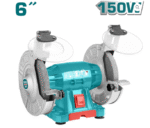 TOTAL Bench Grinder 150W Makinë Mprehëse me Dy Disqe Gërryese 150m për Punëtorinë dhe Shtëpinë - Figura 2