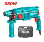 TOTAL Rotary Hammer 650W SDS-Plus – Stërvitje kompakte, e fuqishme dhe e saktë për punë ndërtimore dhe shtëpiake - Figura 2