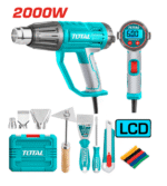 TOTAL Heat Gun 2000W – Pistoletë ajri të nxehtë me dy nivele temperature për ngrohje, tharje dhe heqje boje** - Figura 2