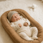 Shtrat Rehatie për Beba në Ngjyrë Kafe me Ariushë