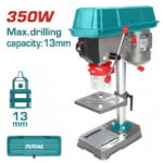 Drill press TOTAL me motor 350 W dhe kapacitet gërthëzimi 13 mm