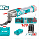 TOTAL M16 – Multitool 16V Li-ion (Me bateri 2×2.0Ah + Karikues + Valixhe)