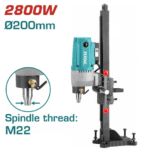 Makineri profesionale për stërvitje bërthamore TOTAL 2800W me stand, diametër deri 200 mm, filetë boshti M22