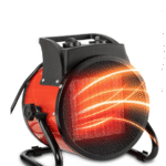 Ngrohëse industriale elektrike me ventilator.