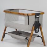 Shtrat Bebesh Luhatës Manual – Ngjyrë Krem (Dru Natyral)