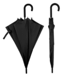 Çadër Profesionale e Zezë me Dorezë Kurbë