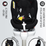 Auto Karrikë 360° me Isofix Komoditet dhe Siguri e Lartë për Fëmijën Ngjyra e Zezë dhe Dizajn Cilësor