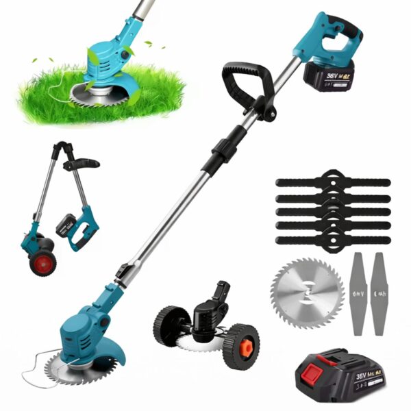 Kositës Elektrik me Bateri 3-në-1