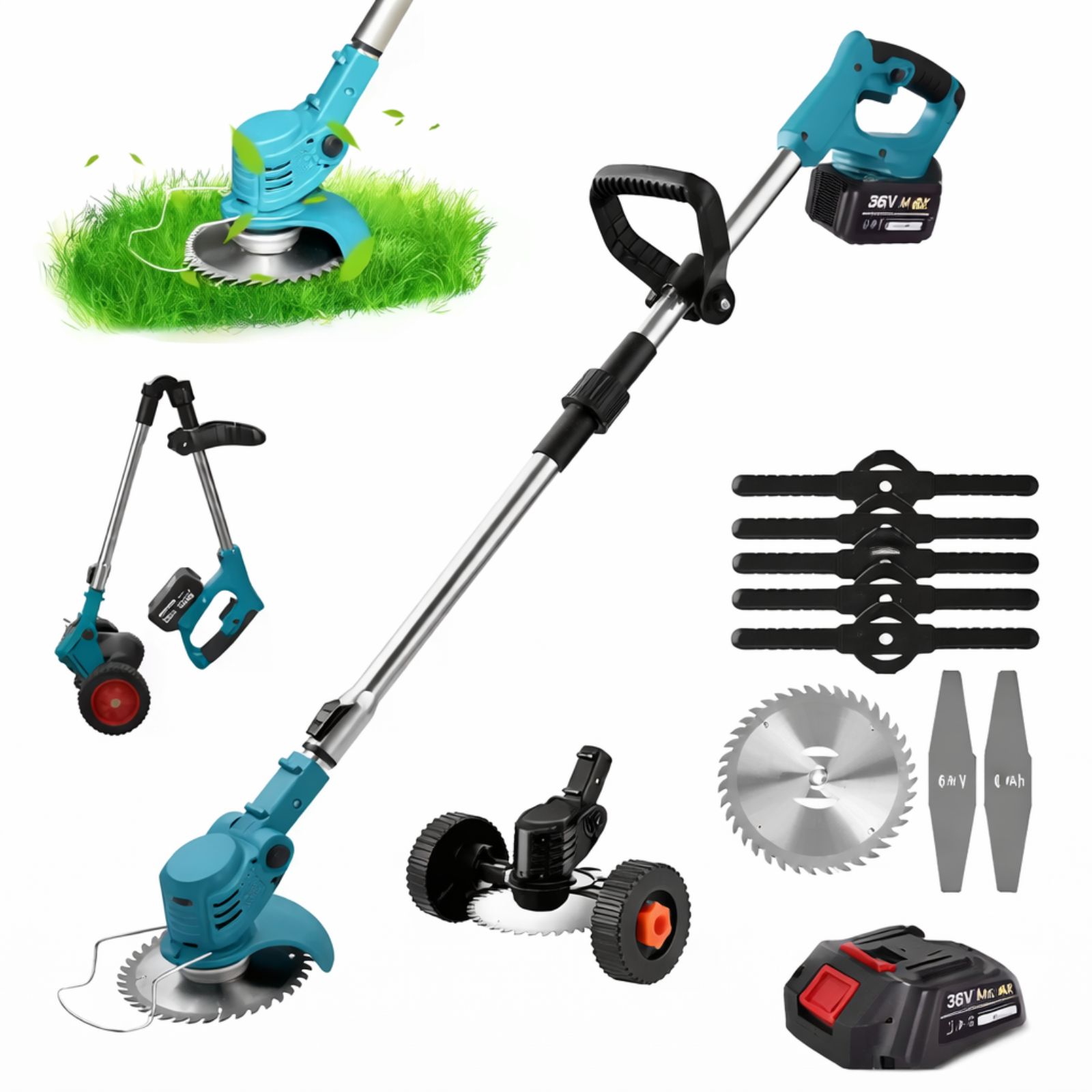 kitrastore product image (63) Kositës Elektrik me Bateri 3-në-1 - Figura 1