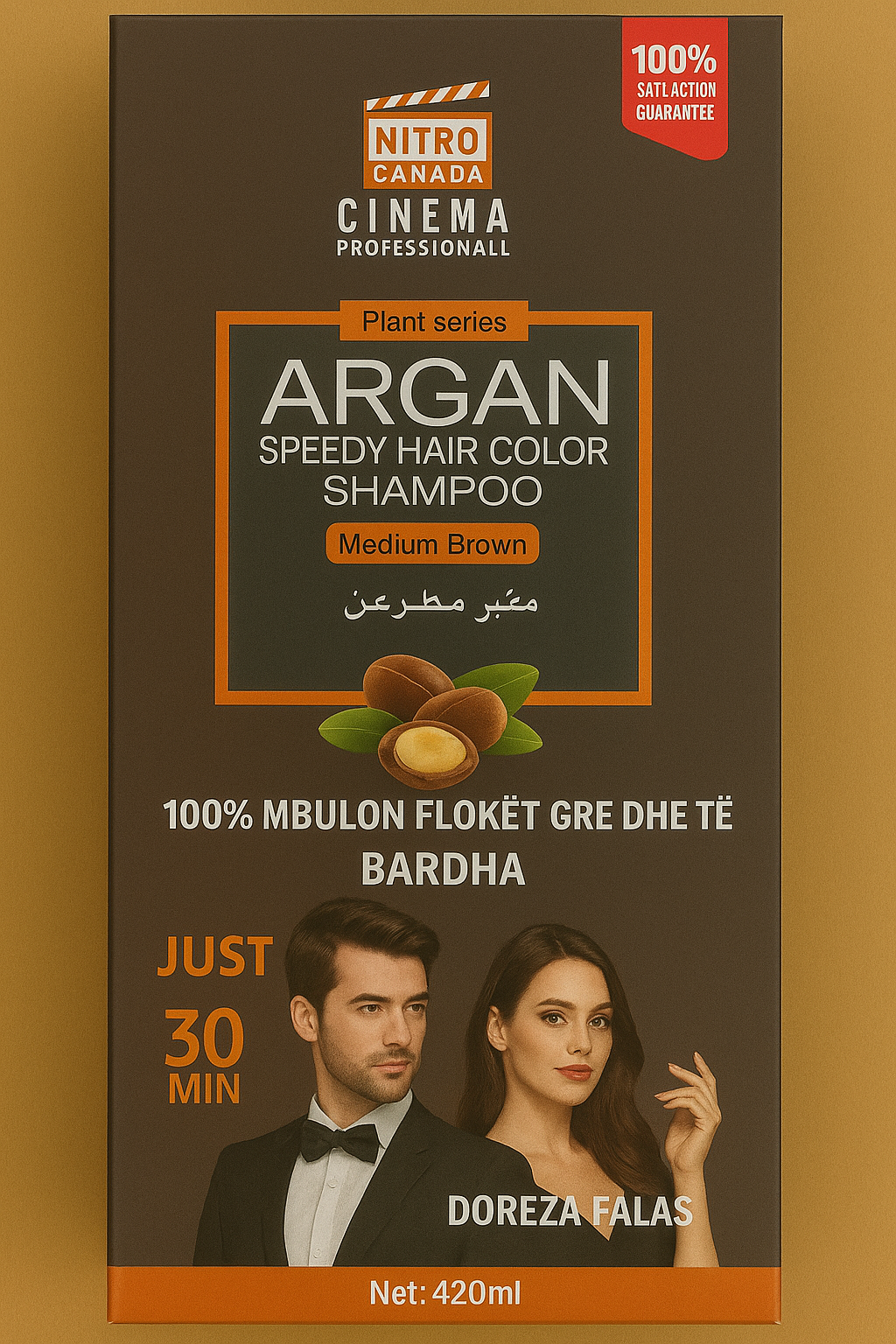 medium-brown Shampo Ngjyruese– Medium Brown C140 - Image 1